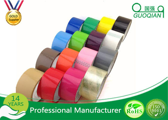Chine adhésif acrylique adapté aux besoins du client par bande coloré d'emballage personnalisé par 80m fournisseur