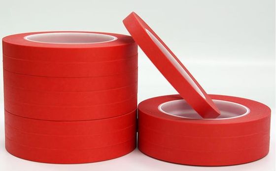 Chine L'adhérence forte résistante à la chaleur a coloré le ruban/ruban adhésif rouge fournisseur